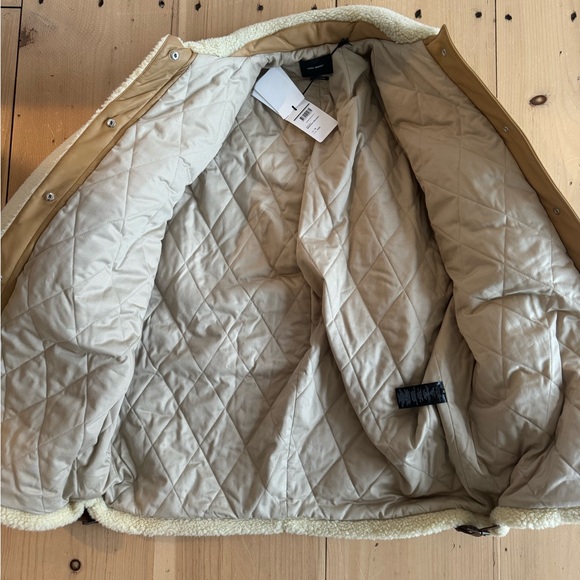 Isabel Marant Belinda Sherpa Coat size 38 Cream NWT - Picture 3 of 10